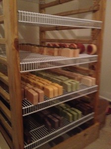 My curing rack.  Some may say it's a little big but I like to think of it as spacious!